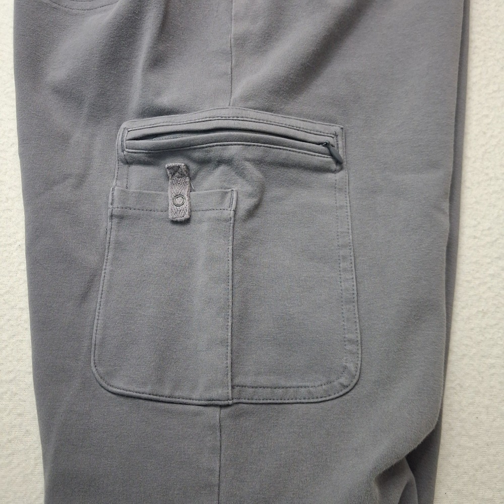 Duluth Trading Co Gray No-Yank Crop Cargo Pants Petal Hem Womens Medium M Gray - Picture 9 of 9